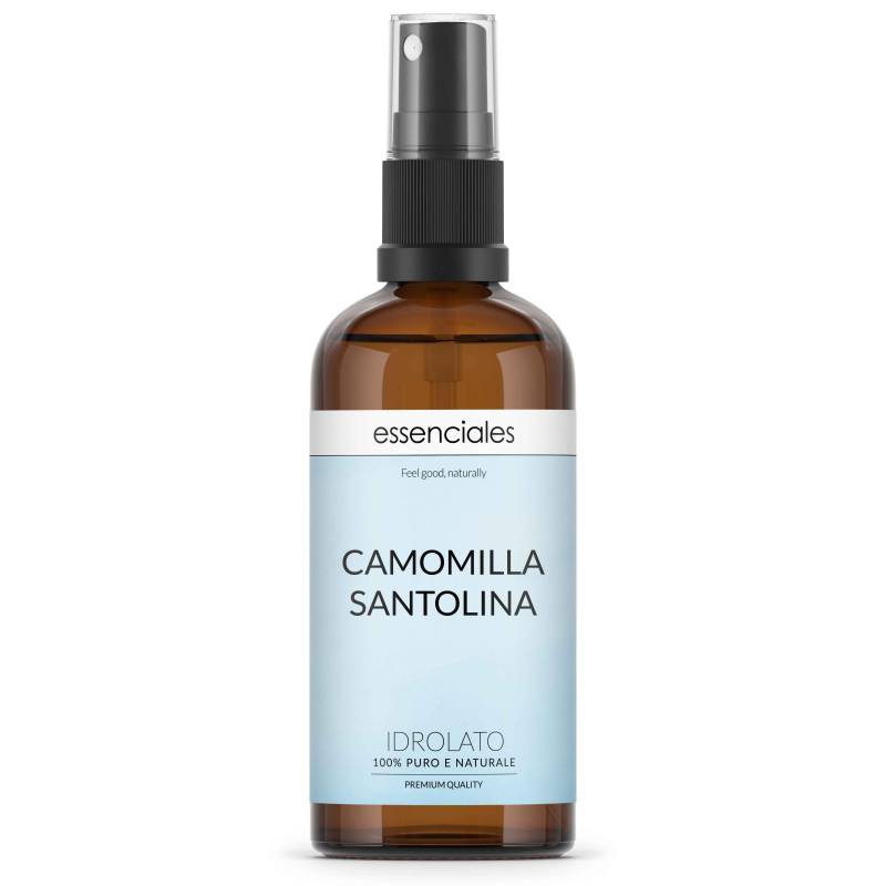 Agua de Manzanilla santolina 100% pura y natural, hidrolato genuino Manzanilla de Mahón, 100 ml.