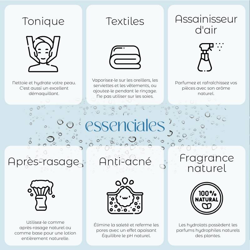 Eau de Roses - Hydrolat de Roses pur | Essenciales