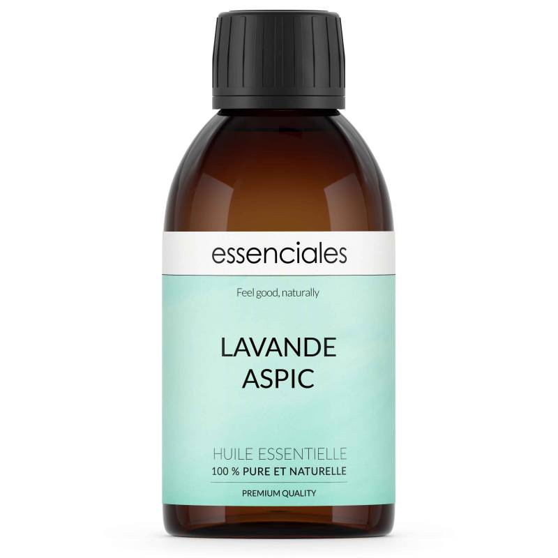Aceite esencial de Espliego, 100% puro y natural, 200 ml.